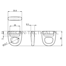 Półkole MAP/25 [tan] 2M