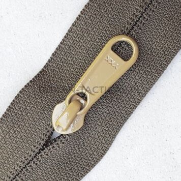Coil non-lock reverse slider for tape 5RCF [olive] YKK
