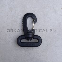 Karabińczyk MINI PLASTI-METALLIC SNAPHOOK 25 mm [czarny] DURAFLEX