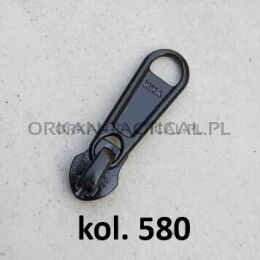 Suwak nieblokujący zwykły do taśmy 5RCF [czarny] YKK