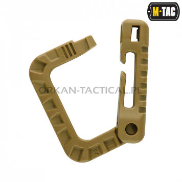 Plastic CarabinerGrimloc [coyote brown] M-TAC
