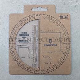 Ecopybook Tactical Ruler Protractor round (130mm) NATO - M-TAC