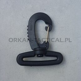 Karabińczyk PLASTI-METALLIC HOOK 38 mm [czarny] DURAFLEX